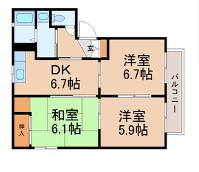 シャーメゾンくすの木の物件間取画像